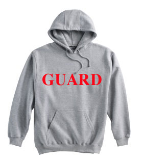 Lifeguard Hooded Grey Sweatshirt