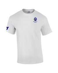 Gildan White Cotton T-shirt w/ Metro North Logo