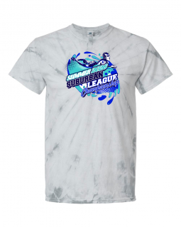 Spider Sliver Tye Dye T-shirt w/ Summer Suburban Meet Logo
