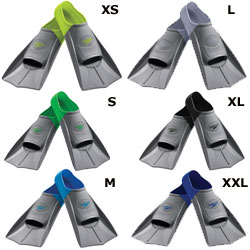 short blade training fins