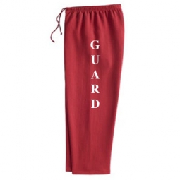red lifeguard sweatpants